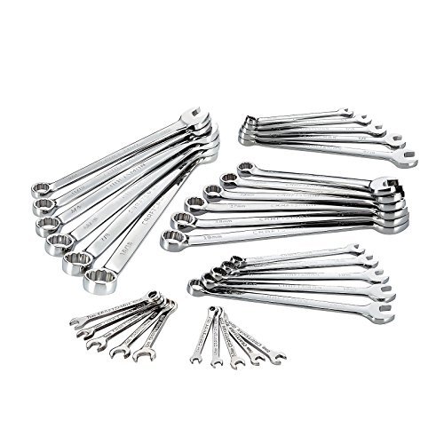 Craftsman 32-piece Inch and Metric Combination Wrench Set, Full Polish, 12 Point, 9-49828