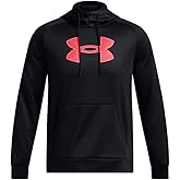 Men's Armour Fleece Big Logo Hoodie (US, Alpha, Large, Regular, Regular, Black/Beta)