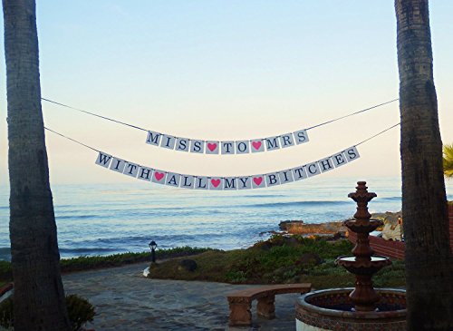 2-in-1 Miss To Mrs Classy & Sassy Bachelorette Party Banner by Sterling James Co. - Thumbnail 3
