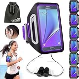 EEEKit Sports Armband Gym Running Jogging Case w/ Earphone Slot Key Holder + Earphone W/ Ear Hook for Samsung Galaxy J7/Note 5/4/S6/S7 Edge Plus,BLU R1 HD,BLU Advance 5.0,Blackberry KEYone