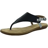 Aerosoles Womens Thong Sandal Flip-Flop, Navy, 7 US