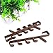 Sadiyamo 5 Layers Over The Door Hook Organizer Rack Hanger Backpack Handbag Door Hook, Pack of 2 (White)