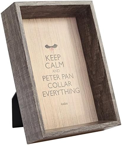 Eco in Deco Picture Frame 4x6 inch Color Brown Wood Shadow Box