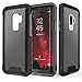 ZIZO ION Series for Samsung Galaxy S9 Plus Case Military Grade Drop Tested with Tempered Glass Screen Protector Black Smoke