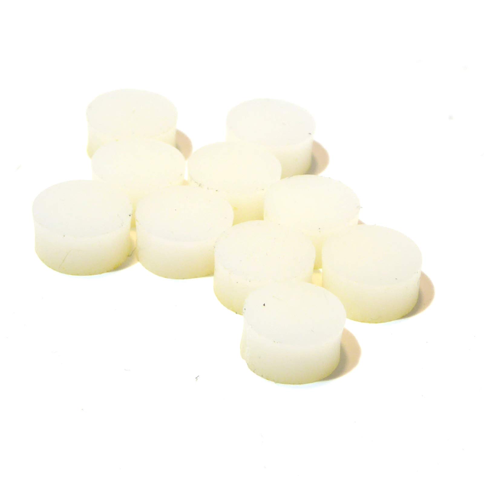 Set of 10 white 4mm round guitar inlays finger board position markers/dots