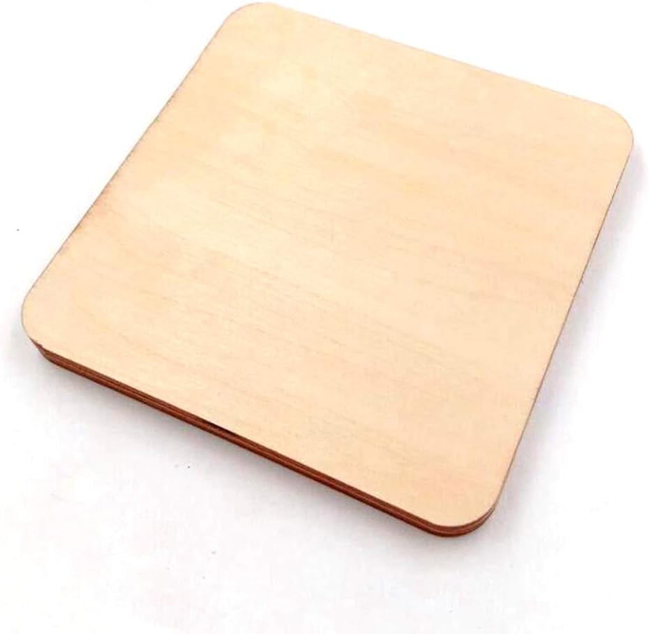 100pcs Unfinished Wooden Pieces Space Wood Plaque Leaves Cut-Out Tiles For Writing Painting DIY Skill Photo Props Wood Burning Kit