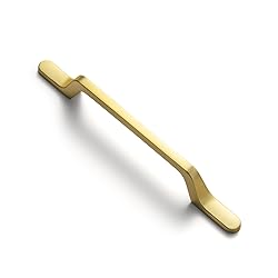 Goo-Ki 6 Pack Brushed Brass Cabinet Handle Drawer
