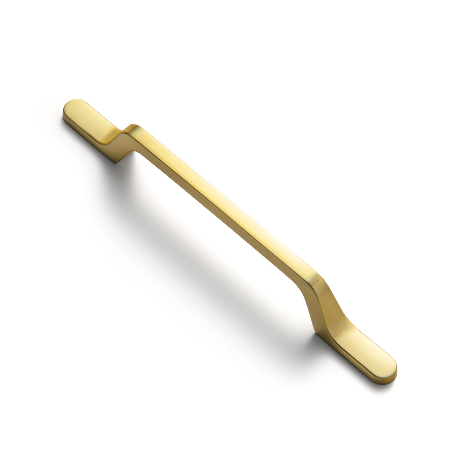 Goo-Ki 6 Pack Brushed Brass Cabinet Handle Drawer