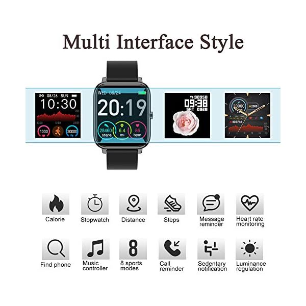 Rinsmola-Smart-Watch-for-Men-Women-Fitness-Watch-14-Full-Touch-Screen-Fitness-Tracker-with-Heart-Rate-Sleep-Monitor-Step-Calorie-Counter-IP67-Waterproof-Smartwatch-for-with-iPhone-Android-Phone Rinsmola Smart Watch for Men Women, Fitness Watch 1.4" Full Touch Screen, Fitness Tracker with Heart Rate Sleep Monitor Step Calorie Counter, IP67 Waterproof Smartwatch for with iPhone Android Phone