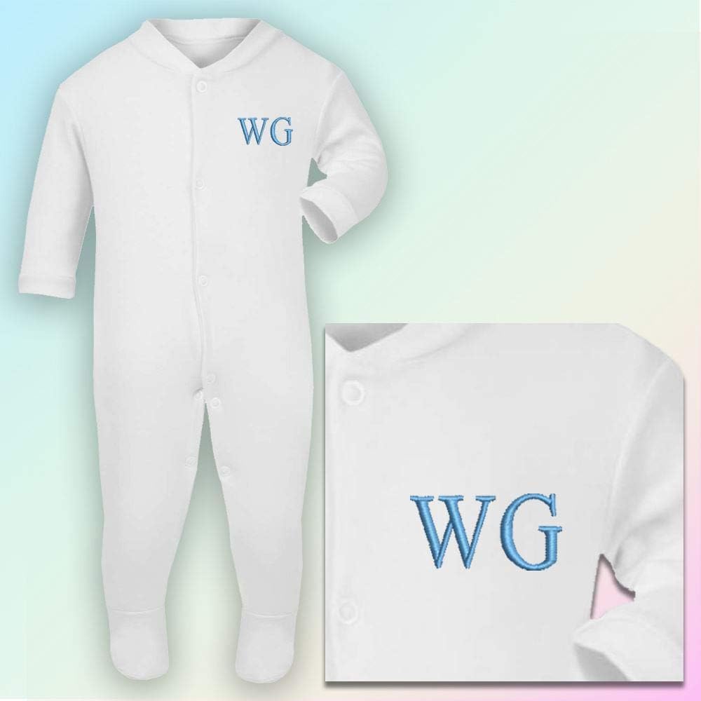 embroidered sleepsuit