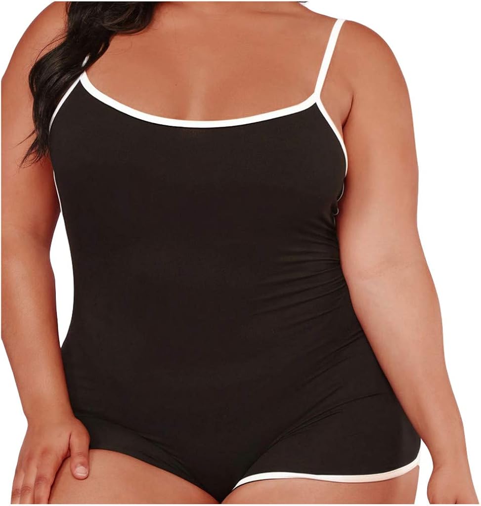 one piece workout jumpsuit plus size