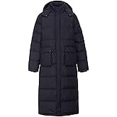 Tumjay Men's Long Winter Puffer Coat Men Packaged Waterproof Warm Puffer Jacket with Hooded Compressible