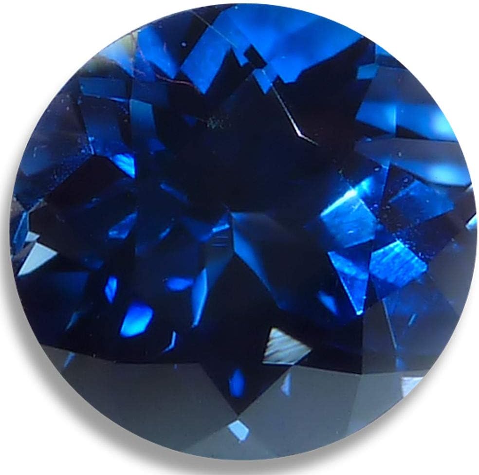 OptimaGem Lab Sapphire Blue Round 4mm-12mm (5 mm, deep Blue)