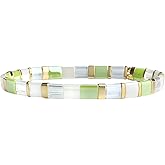 KELITCH Women Tila Bracelets Miyuki Beads Bracelets Colorful Stretch Bracelets Mixed Friendship Bracelets