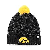NCAA Iowa Hawkeyes Women's Fiona Cuff Knit Hat, One Size, Black