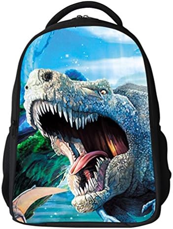 Datomarry Kids Blue Dinosaur Outdoor Travel Adventure Zoo Backpack Schoolbag