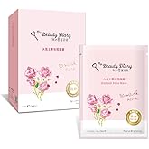 My Beauty Diary-Damask Rose Facial Mask, Softening and Brightening Collagen Essence Face Sheet Mask for Natural Look(8 Combo Pack)