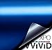 VViViD Blue Satin Chrome Vinyl Wrap Stretch Conform DIY Easy to Use Air-Release Adhesive (6ft x 5ft)