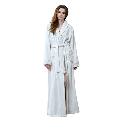 Luxurious Women Men Fleece Flannel Sleepwear Warm Shawl