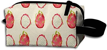 Zbag Pitaya Dragon Fruits Portable Make-Up Zipper Pouch Beauty Cosmetic Bag Carry Case Brush Organizer Toiletry Hanging Storage Bag Sewing Kit Medicine Bag