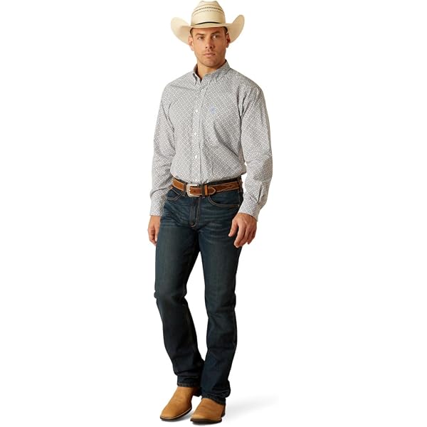 ARIAT Men's MNS Pro Newton Long Sleeve Shirt - Moisture-Wicking, UV Protection, Quiet Shade - View #9