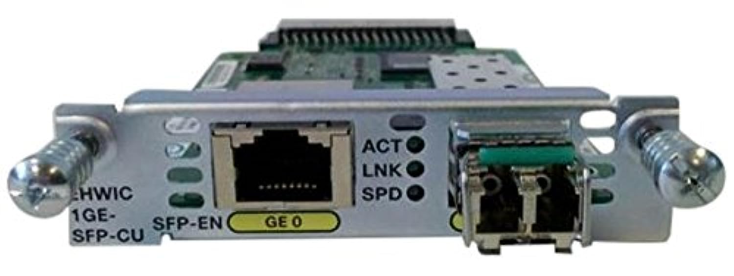 Cisco EHWIC-1GE-SFP-CU= Connecting Gigabit Ethernet High-Speed WAN Interface Card