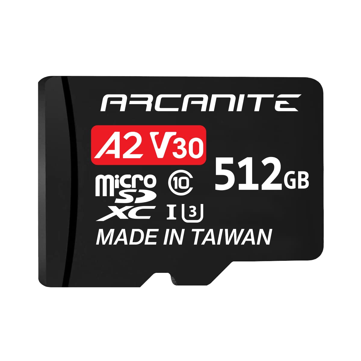 ARCANITE 512GB MicroSDXC Memory Card With Adapter â€“ A2, UHS-I U3, V30, 4K, C10, Micro SD â€“ AKV30A2512