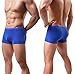 YuKaiChen Men's Ice Silk Underwear Seamless Short Boxer Briefs 4-Pack L