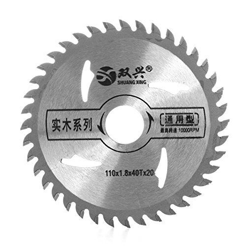 Hitommy 110mm 40 Teeth Circular Saw Blade Metal Cutter Wood Cutting Wheel Discs Woodworking Tool
