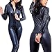 Sorrica Women's Sexy Pu Faux Leather Catsuit Teddy Clubwear