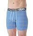 Saxx Fiesta Boxer Royal/Cloud Stripe M Mens Underwear