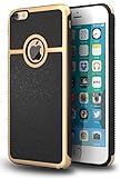 iPhone 6 Plus Case, CellEver Grip Guard Flexible Shock-Absorbing TPU with Anti-Slip Sides for iPhone 6 Plus / 6s Plus (Gold)