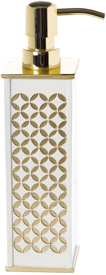 Creative Scents Milano Hand Soap Dispenser, Countertop Decorative Lotion Pump, Shower Dispensers, for Elegant Bathroom Decor, Mother of Pearl: Home & Kitchen