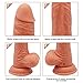 Vibrating Realistic Dildo with 360° Rotation - Adorime 8.3 inch 10 Powerful Vibrations Rechargeable Waterproof Silicone Penis for Women with Suction Cup & Remote Control, Adult Sex Toys for Couples