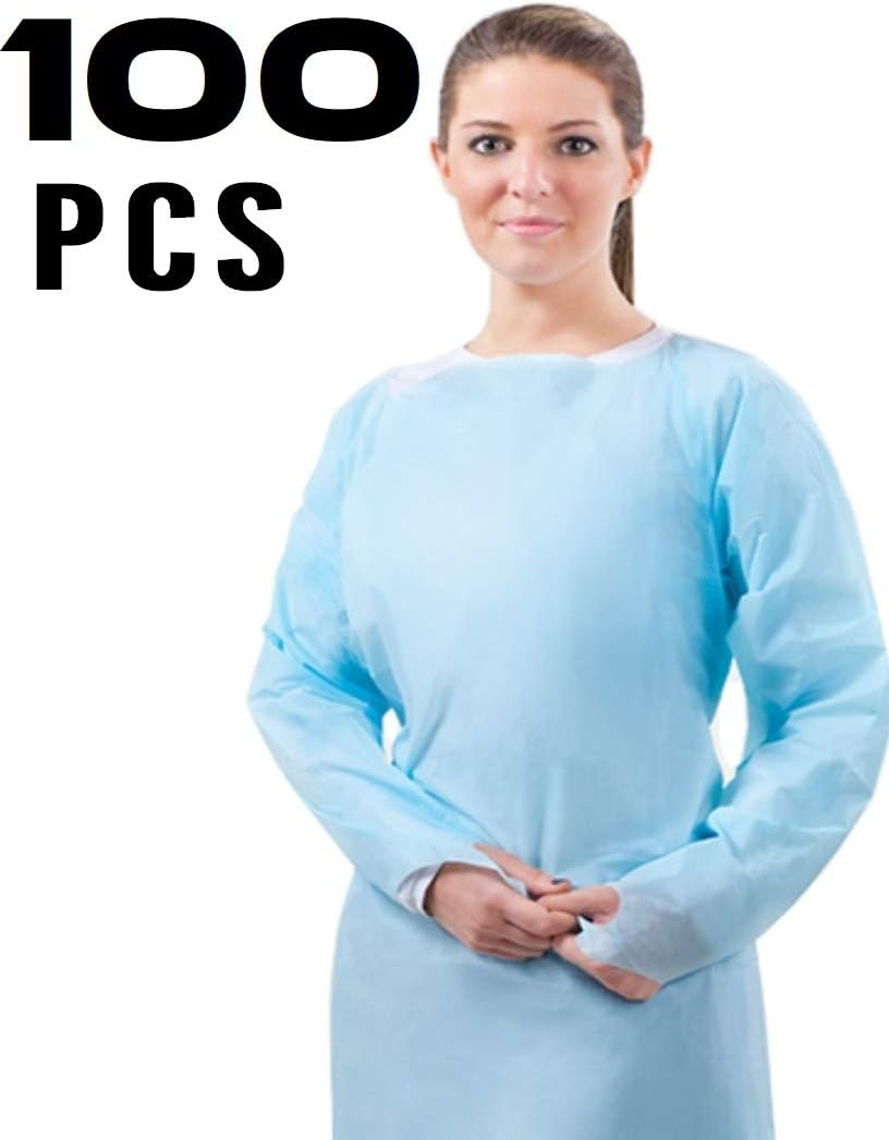 PPE Essentials - 100PCS Protective Disposable Medical Gown