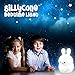SillyCone Soft Silicone Rechargeable LED Children's Night Light with Remote and Extended Life 2,000 mAh Battery and USB Cable for Charging (Bunny)
