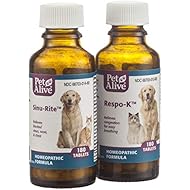Pet Alive Respiratory ComboPack for Pets - Sinu-Rite & Respo-K for Pets