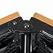 COSCO 6 ft. Indoor Outdoor Center Fold Tailgate Bench with Carrying Handle, Orange Bench Top, Black Frame, 2-pack