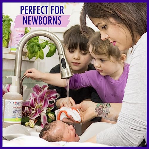 California Baby Super Sensitive Baby Shampoo + Baby Wash | 100% Plant-Based | Unscented Body Wash For Sensitive Skin | Hypoallergenic | 562 mL / 19 oz