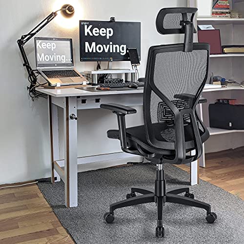 SUNNOW Ergonomic Office Chair, Mesh Desk Chair with Adjustable Lumbar