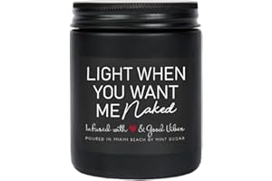 Valentines Day Gifts Boyfriend Candle, Made in USA, 9 oz, Black Ice Aroma, Boyfriend Gifts, Birthday Gifts for Men, Man Gifts, Romantic Gifts for Him, Sexy Candles by Mint Sugar Candle Company