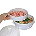Handy Gourmet 2 Tier White Microwave Steamer