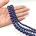 1 Strand Adabele Natural Blue Lapis Lazuli Healing Gemstone 6mm Round Loose Beads Gem Stone Spacer (58-62pcs) for Craft Jewelry Making GS5-6