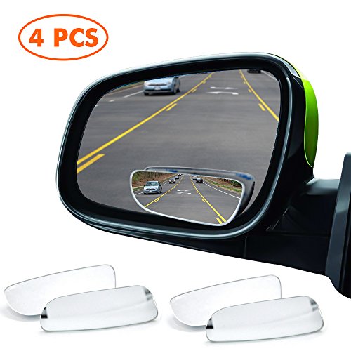 MysBiker Blind Spot Mirrors,Car Mirror Side View Blind Spot,Wide Angle Car Wing Mirror Blind Spot Stick On Side Mirror,Suitable for All Car SUV Trucks Motorcycle (4 Pack) - Thumbnail 7