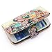 Bfun Packing Colorful Floral Elephant Wallet Leather Cover Case for Samsung Galaxy S3