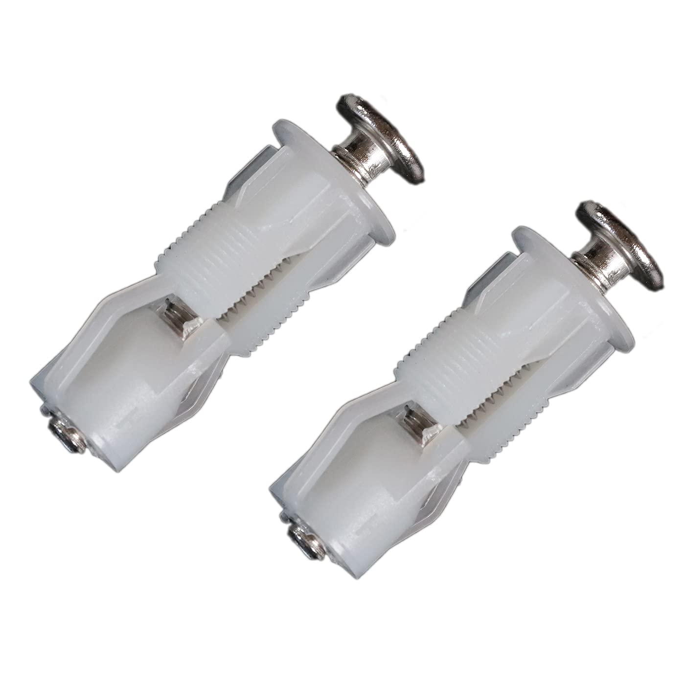 White 2Pcs Toilet Seat Hinges Screws, Toilet Seat Hinges Stainless Steel