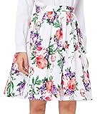 Women Bubble Pleated Vintage Skirts Floral Print Size S CL6294-3