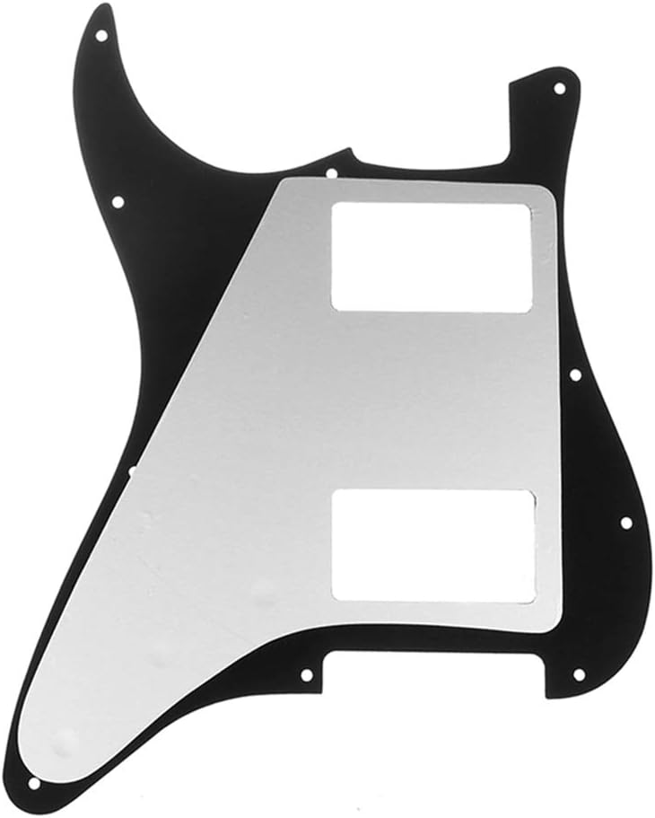 Musiclily Pro 11 Hole HH Strat Pickguard 2 Humbuckers Scratch Plate for American/Mexican Fender Standard Stratocaster Modern Style Electric Guitar - Image 3