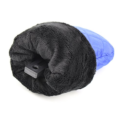 2 Pack Ice Scraper Mitts EZYKOO Waterproof Window/ Windshield Snow Scraper with Glove Snow Ice Scraper for Car Truck-Blue