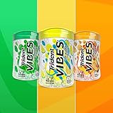 Trident Vibes Gum Variety Pack - Ooh La Lemon Sugar Free Gum, Spearmint Rush Sugar Free Gum, Tropical Beat Sugar Free Gum (3 Pack, One of Each Flavor)
